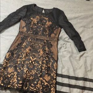 Black lace dress